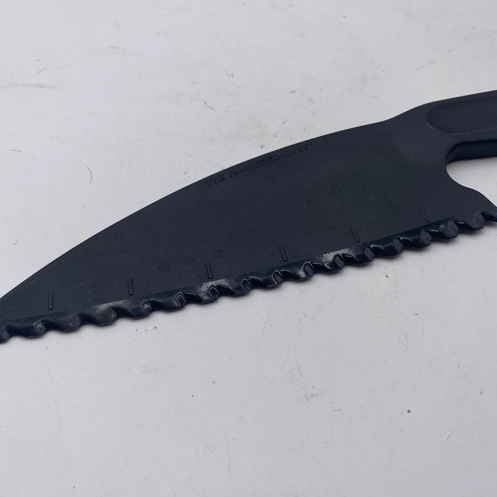 Pampered Chef Nylon Knife Brownie Cake Cutter Black Heat Resistant Nonstick Safe
